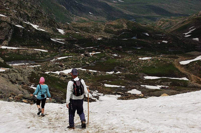 Vishansar Pass descending kgl